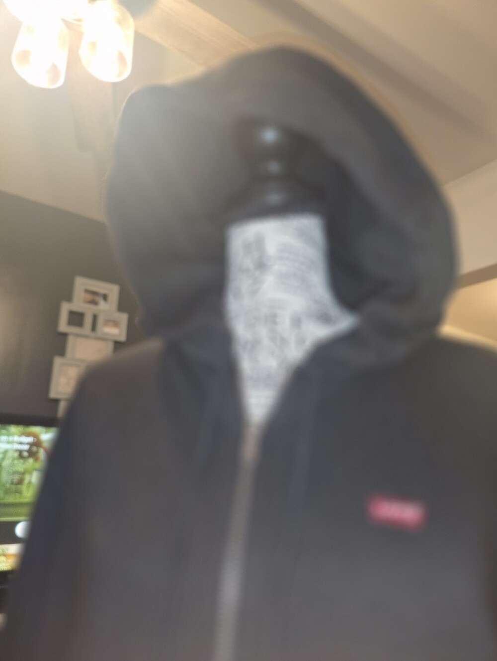 Levi's Black Hoodie with Red Logo